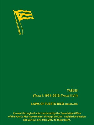 Laws Of Puerto Rico Annotated By Publisher's Editorial Staff ...